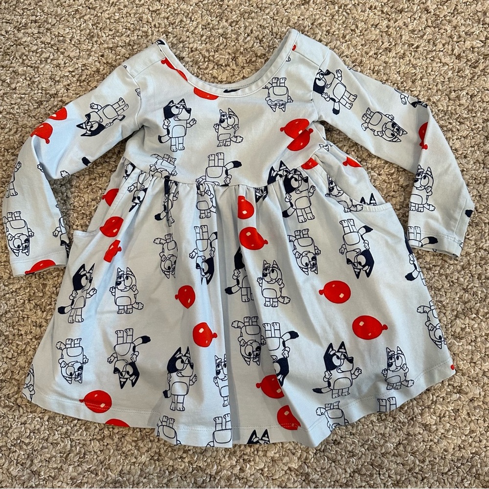 Hanna Andersson Bluey Skater Dress With Pockets